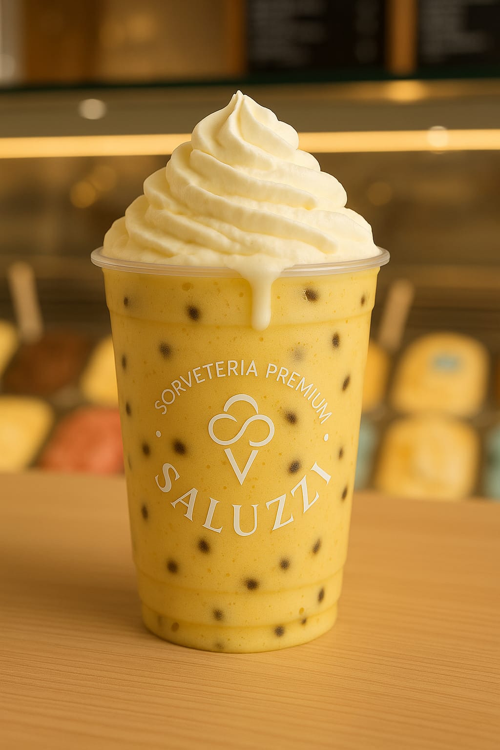 Milk shake maracujá